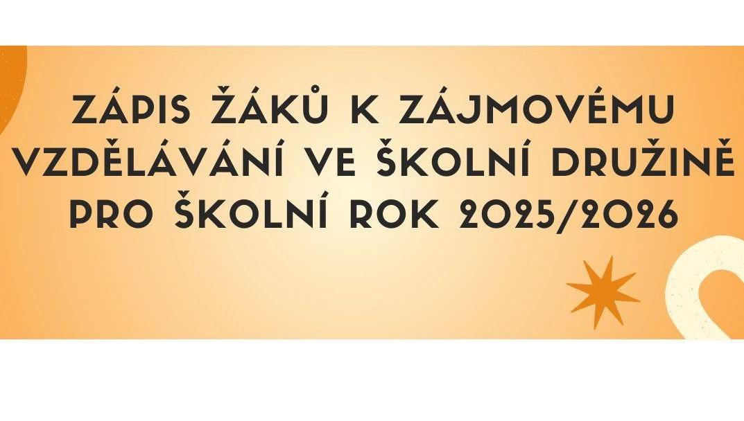 Zápis do ŠD 2025