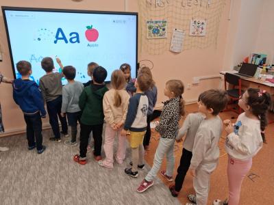 Návštěva předškoláků v 1.třídě - Svět vzdělání