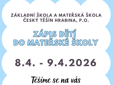 Zápis do MŠ 26/27